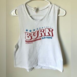 Burn boot camp Americana crop top - medium